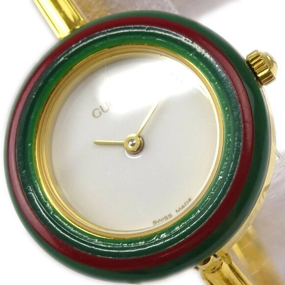 Gucci 11/12.2 Change Bezel Chameleon Quartz Watch SS 176889 - Picture 1 of 7